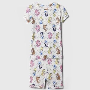 NWT Gap Disney Princess 100% Organic Cotton PJ Set pajama size 6 girls